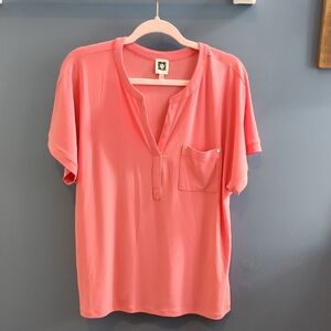 Anne Klein Coral Short Sleeve Top